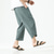 baratos Retrô-Homens Calção Shorts de linho Shorts de verão Shorts de praia Calças Capri Com Cordão Cintura elástica Tecido Respirável Macio Curto Casual Diário Feriado Misto de Algodão e Linho Roupa de rua