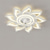 economico Ventilatore da soffitto con luci-Ventilatori A Soffitto A Led Dimmerabili Con Telecomando A Forma Di Fiore Design Da Incasso A Soffitto Con Paralume In Acrilico Lampadario Camera Da Letto Soggiorno