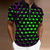 cheap Graphic Polo-Men&#039;s Polo Shirt Golf Shirt Optical Illusion Turndown Red Blue Purple Orange Green 3D Print Outdoor Street Short Sleeves Zipper Print Clothing Apparel Fashion Designer Casual Breathable