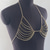 economico Accessori danza-Accessori danza e ballo Costumi di danza Abbiglimamento balli esotici Reggiseni Con diamantini Lustrini Catene in metallo Per donna Prestazioni Addestramento Senza maniche Alto Lega