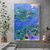 cheap Famous Paintings-Handmade Oil Painting Canvas Wall Art Decoration Modern Abstract Lotus Pond Water Lily Landscape for Home Decor Rolled Frameless Unstretched Painting