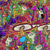 billige bukser med tryk-Herre Bukser Sommerbukser Strandbukser Snørelukning Elastisk Talje 3D-udskrivning Grafiske tryk Svamp Komfort Afslappet Daglig Ferie Bomuldsblanding Gade Hawaiiansk Rød Lilla