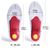 cheap Running Insoles-Sneaker Insoles Men&#039;s Women&#039;s Tailorable Sports Insoles Anti-Slip Trimmable Breathable for Fitness Gym Workout Running Spring, Fall, Winter, Summer Red