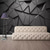 cheap Wallpaper-Cool Wallpapers Black Wallpaper Wall Mural 3D Geometric Stripe Covering Sticker Peel and Stick Removable PVC/Vinyl Material Self Adhesive/Adhesive Required Wall Decor for Living Room Kitchen Bathroom