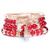 billiga Bärbara tillbehör-bohemiskt armband dam imitation agat legering tofs flerfärgad kristall glasyr armband set mode europeiska och amerikanska smycken