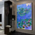 cheap Famous Paintings-Handmade Oil Painting Canvas Wall Art Decoration Modern Abstract Lotus Pond Water Lily Landscape for Home Decor Rolled Frameless Unstretched Painting