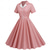 cheap Dresses-Retro Vintage 1950s Vintage Dress Swing Dress Flare Dress Plaid Women&#039;s Carnival Masquerade Casual Daily Bachelorette Party Adults&#039; Dress Homecoming Dresses