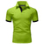 cheap Classic Polo-Men&#039;s Polo Shirt Golf Shirt Business Casual Polo Collar Classic Short Sleeve Basic Casual Solid Color Plain Button Front Summer Spring Fall Regular Fit Apple Green Light Blue Golden yellow Lake blue