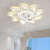 economico Ventilatore da soffitto con luci-Ventilatori A Soffitto A Led Dimmerabili Con Telecomando A Forma Di Fiore Design Da Incasso A Soffitto Con Paralume In Acrilico Lampadario Camera Da Letto Soggiorno