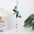 abordables Hasta 30 $-1 carillón de viento pintado con colibrí, artesanía para exteriores que brilla en la noche, adorno colgante para ventana, balcón, decoración de jardín