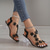 cheap Dress Sandals-Women&#039;s Rhinestone Floral Embellished Clear Heel Sandals – Elegant Open-Toe High Heel Shoes for Weddings and Special Occasions