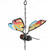 cheap Dreamcatcher-1pc Butterfly Painted Wind Chime Outdoor Handicraft Glow In The Night Hanging Ornament For Window Balcony Garden Decor