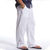 Χαμηλού Κόστους λινό παντελόνι-Ανδρικά Λευκά παντελόνια Παντελόνια Καλοκαίρι παντελόνι Παντελόνι παραλίας Κορδόνι Ελαστική μέση Σκέτο Άνεση Αναπνέει ΕΞΩΤΕΡΙΚΟΥ ΧΩΡΟΥ Καθημερινά Εξόδου Μείγμα Λινό / Βαμβάκι