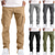 cheap Cargo Pants-Men&#039;s Cargo Pants Cargo Trousers Trousers Flap Pocket Plain Comfort Breathable Outdoor Daily Streetwear Casual Light Khaki Black