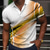 tanie Koszulki polo z nadrukiem-Męskie Koszulka polo Koszula golfowa Krzywa Wieczorne Jasnożółty Czarny Żółty Czerwony Ciemnozielony Druk 3D Ulica Codzienny Krótki rękaw 3D Przycisk w dół Odzież Moda Codzienny Wygodny