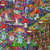 billige bukser med tryk-Herre Bukser Sommerbukser Strandbukser Snørelukning Elastisk Talje 3D-udskrivning Grafiske tryk Svamp Komfort Afslappet Daglig Ferie Bomuldsblanding Gade Hawaiiansk Rød Lilla