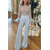 cheap Party Jumpsuits-Women&#039;s Jumpsuit for Special Occasions Party Solid Color Feather Patchwork Wide Leg Long Sleeve Cocktail Fall Disco