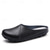 billige Slip-ons og loafers til kvinner-Dame Flate sko Tøfler Store størrelser Hvite sko Loafer muldyr utendørs Daglig Helfarge Sommer Flat hæl Rund Tå Fritid Komfort minimalisme Fuskelær PU Tøfler Måneskinn Svart Hvit