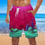 baratos Roupa de Banho para Homem-Homens Bermuda de Surf Shorts de Natação Calção Justo de Natação Shorts de verão Shorts de praia Com Cordão com forro de malha Cintura elástica Estampas Abstratas Secagem Rápida Curto Casual Diário