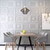 cheap Wallpaper-Cool Wallpapers White Foam Wall Mural Wall Panel Peel and Stick Wall Sticker Floral Removable Wall Covering, PVC/Vinyl Material Self adhesive Wallpaper, Room Wallcovering for Home Decoration