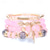 billiga Bärbara tillbehör-bohemiskt armband dam imitation agat legering tofs flerfärgad kristall glasyr armband set mode europeiska och amerikanska smycken