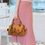 abordables Cabas et fourre-tout-sac à main en similicuir bleu pour femme – sac à bandoulière élégant de grande capacité avec poches pour le travail et les voyages