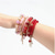 billiga Bärbara tillbehör-bohemiskt armband dam imitation agat legering tofs flerfärgad kristall glasyr armband set mode europeiska och amerikanska smycken