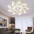 economico Ventilatore da soffitto con luci-Ventilatori A Soffitto A Led Dimmerabili Con Telecomando A Forma Di Fiore Design Da Incasso A Soffitto Con Paralume In Acrilico Lampadario Camera Da Letto Soggiorno