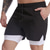 cheap Running Shorts-Men&#039;s Running Shorts Workout Shorts Side Pockets 2 in 1 Bottoms Athletic Athleisure Spandex Breathable Moisture Wicking Soft Fitness Gym Workout Running Sportswear Activewear Solid Colored Black Red