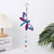 abordables Hasta 30 $-1 carillón de viento pintado con colibrí, artesanía para exteriores que brilla en la noche, adorno colgante para ventana, balcón, decoración de jardín