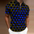 cheap Graphic Polo-Men&#039;s Polo Shirt Golf Shirt Optical Illusion Turndown Red Blue Purple Orange Green 3D Print Outdoor Street Short Sleeves Zipper Print Clothing Apparel Fashion Designer Casual Breathable