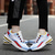 billiga Vardagssneakers-luftdämpade löparsneakers för män – lätta atletiska skor som andas med färgblockdesign för avslappnad sport och fitness