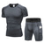 cheap Activewear Sets-Arsuxeo Men&#039;s 2 Piece Base Layer Activewear Set Short Sleeve Compression Suit with Phone Pocket Athletic Spandex Breathable Quick Dry Sweat Wicking High Elasticity Running Workout Fitness Sportswear