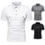 cheap Men's Classic Polo-Men's Polo Shirts Cotton Polo Shirt Casual Sports Classic Short Sleeve Basic Comfortable Plain Pocket Buttons Summer Regular Fit Black White Grey Polo Shirts