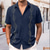 cheap Street-Men&#039;s Cotton Linen Shirt Guayabera Shirt Summer Shirt Beach Shirt Print Vacation Daily White Khaki Light Grey Short Sleeve Turndown Summer Clothing Apparel Front Pocket