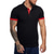 cheap Men&#039;s Classic Polo-Men&#039;s Polo Shirt Golf Shirt Casual Sports Classic Short Sleeve Fashion Basic Plain Button Summer Regular Fit Fire Red Light Sky Blue Black White Pink Navy Blue Polo Shirt