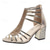 cheap Women&#039;s Sandals-Women&#039;s Gold Strappy Block Heel Sandals with Rhinestone Detailing, Sparkly Open Toe Party Shoes for Weddings, Evening Events, and Formal Occasions