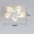 economico Ventilatore da soffitto con luci-Ventilatori A Soffitto A Led Dimmerabili Con Telecomando A Forma Di Fiore Design Da Incasso A Soffitto Con Paralume In Acrilico Lampadario Camera Da Letto Soggiorno