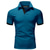 cheap Classic Polo-Men&#039;s Polo Shirt Golf Shirt Business Casual Polo Collar Classic Short Sleeve Basic Casual Solid Color Plain Button Front Summer Spring Fall Regular Fit Apple Green Light Blue Golden yellow Lake blue