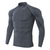 cheap Running Tops-Men&#039;s Compression Shirt Running Base Layer Stripe-Trim Long Sleeve Top Athletic Winter High Neck Spandex Breathable Moisture Wicking Soft Running Active Training Jogging Sportswear Activewear Solid