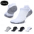 preiswerte Herrensocken-Herren 2 Paar Socken Ankle Socken Sportsocken Niedrig geschnittene Socken Schwarz Weiß Farbe Farbblock Outdoor Freizeitskleidung Urlaub Mittel Frühling Sommer Modisch Sport