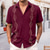 cheap Street-Men&#039;s Cotton Linen Shirt Guayabera Shirt Summer Shirt Beach Shirt Print Vacation Daily White Khaki Light Grey Short Sleeve Turndown Summer Clothing Apparel Front Pocket