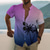levne Havajské košile-Pánské Košile Havajská košile Grafická košile Aloha košile Scéna Stojáček Bledě růžová Žlutá Černá / fialová Světlá růžová Nebeská modř 3D tisk Venkovní Ležérní Krátký rukáv Tisk Tlačítko dolů