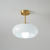 cheap Flush Mounts &amp; Semi Flush Mounts-Vintage Ceiling Lights,Retro Glass Chandelier,Flush Mount Chandelier Light,Unique Brass Chandelier Dining