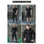 billige Træningsdragter-5-delt træningsdragt til mænd atletisk åndbar fugttransporterende blød fitness løb jogging sportstøj aktivt tøj ensfarvet sort