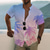 cheap Hawaiian Shirts-Men&#039;s Shirt Summer Hawaiian Shirt Graphic Shirt Aloha Shirt Scenery Stand Collar Light Pink Yellow Black / Purple Pink Sky Blue 3D Print Outdoor Casual Short Sleeve Button-Down Print Clothing Apparel