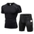 cheap Activewear Sets-Arsuxeo Men&#039;s 2 Piece Base Layer Activewear Set Short Sleeve Compression Suit with Phone Pocket Athletic Spandex Breathable Quick Dry Sweat Wicking High Elasticity Running Workout Fitness Sportswear