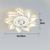 economico Ventilatore da soffitto con luci-Ventilatori A Soffitto A Led Dimmerabili Con Telecomando A Forma Di Fiore Design Da Incasso A Soffitto Con Paralume In Acrilico Lampadario Camera Da Letto Soggiorno