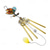 cheap Dreamcatcher-1pc Butterfly Painted Wind Chime Outdoor Handicraft Glow In The Night Hanging Ornament For Window Balcony Garden Decor