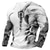 billige langærmede t-shirts-Herre 3d skjorte med snøre til uafhængighedsdag | hvid sommerbomuld | grafisk modedesigner komfortabel t-shirt med 3d print til mænd afslappet dagligt gå ud blå lilla langærmet